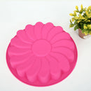 2Pcs Silicone Flower Shape Cake Baking Pan Mould Chocolate Soap Candy Jelly Mold