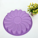 2Pcs Silicone Flower Shape Cake Baking Pan Mould Chocolate Soap Candy Jelly Mold