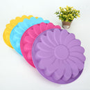 2Pcs Silicone Flower Shape Cake Baking Pan Mould Chocolate Soap Candy Jelly Mold