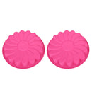 2Pcs Silicone Flower Shape Cake Baking Pan Mould Chocolate Soap Candy Jelly Mold
