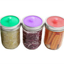6 Pc Cup Lids Silicone Easy Fermenting Lids Bottle Cap For Jars 8.5cm/3.35