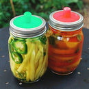 6 Pc Cup Lids Silicone Easy Fermenting Lids Bottle Cap For Jars 8.5cm/3.35