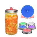 Silicone Airlock Fermentation Lids 5 Pcs Wide Mouth Jars Fermenting Cover