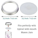 4x/Set For Wide Mouth Jars Silicone Fermentation Airlock Lids Waterless Hot