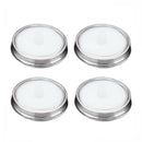 4x/Set For Wide Mouth Jars Silicone Fermentation Airlock Lids Waterless Hot