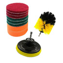 14 x Electric Drill Brush Scrub Pads Power Scrubber Cleaning Kit All Purpose