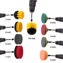 14 x Electric Drill Brush Scrub Pads Power Scrubber Cleaning Kit All Purpose