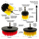14 x Electric Drill Brush Scrub Pads Power Scrubber Cleaning Kit All Purpose