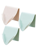 3Pcs Soap Holder Self-Adhesive Shower Soap Dish Drain Rack for Bathroom Kitchen