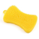 5 pcs Silicone Scrubber Sponge Brush Dish Pan Washing Cleaning Indoor Tools