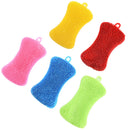 5 pcs Silicone Scrubber Sponge Brush Dish Pan Washing Cleaning Indoor Tools