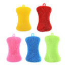 5 pcs Silicone Scrubber Sponge Brush Dish Pan Washing Cleaning Indoor Tools