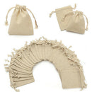 11 Pieces Linen Drawstring Gift Bags for Wedding Party Favors Burlap Jewelry Bag