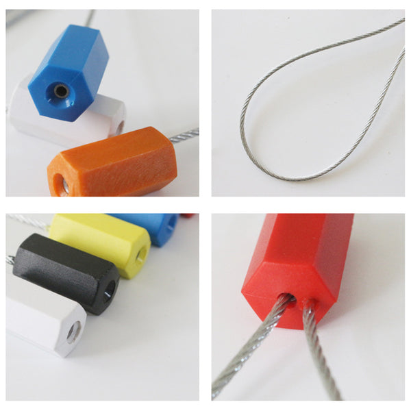 Tool Tightening Type Ties Random Color Lead Seal Stainless Steel Port