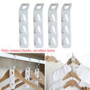 4Pcs Clothes Hook Multifunctional Connection Space Saving Home Cabinet Folding