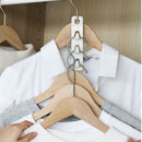4Pcs Clothes Hook Multifunctional Connection Space Saving Home Cabinet Folding