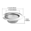 2pcs Wide Rim Home Stainless Steel Sink Strainer With Lid Bathroom Kitchen Waste