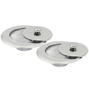 2pcs Wide Rim Home Stainless Steel Sink Strainer With Lid Bathroom Kitchen Waste