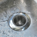 2pcs Wide Rim Home Stainless Steel Sink Strainer With Lid Bathroom Kitchen Waste