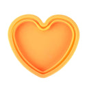 Heart Shape Style Scalable Silicone Storage Box For Vehicle And House(Orange)