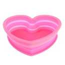Heart Shape Style Scalable Silicone Storage Box For Vehicle And House(Pink)