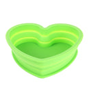 Heart Shape Style Scalable Silicone Storage Box For Vehicle And House(Green)
