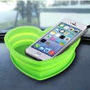 Heart Shape Style Scalable Silicone Storage Box For Vehicle And House(Green)