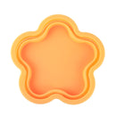 Flower Shape Style Scalable Silicone Storage Box For Vehicle And House(Orange)
