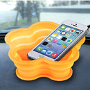 Flower Shape Style Scalable Silicone Storage Box For Vehicle And House(Orange)