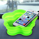 Flower Shape Style Scalable Silicone Storage Box For Vehicle And House(Green)