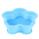 Flower Shape Style Scalable Silicone Storage Box For Vehicle And House(Blue)