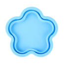 Flower Shape Style Scalable Silicone Storage Box For Vehicle And House(Blue)