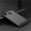 MOFI Brushed Texture Carbon Fiber Soft TPU Case for HTC U12 Life(Grey)
