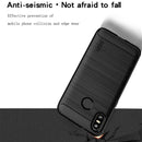 MOFI Brushed Texture Carbon Fiber Soft TPU Case for HTC U12 Life(Red)