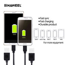 HAWEEL 3m High Speed Micro USB to USB Data Sync Charging Cable, For Samsung, Xiaomi, Huawei, LG, HTC, The Devices with Micro USB Port(Black)