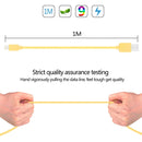 HAWEEL 1m High Speed 35 Cores 8 Pin to USB Sync Charging Cable for iPhone, iPad(Yellow)