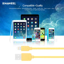 HAWEEL 1m High Speed 35 Cores 8 Pin to USB Sync Charging Cable for iPhone, iPad(Yellow)