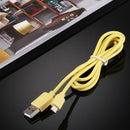 HAWEEL 1m High Speed 35 Cores 8 Pin to USB Sync Charging Cable for iPhone, iPad(Yellow)