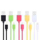 HAWEEL 1m High Speed 35 Cores 8 Pin to USB Sync Charging Cable for iPhone, iPad(Black)