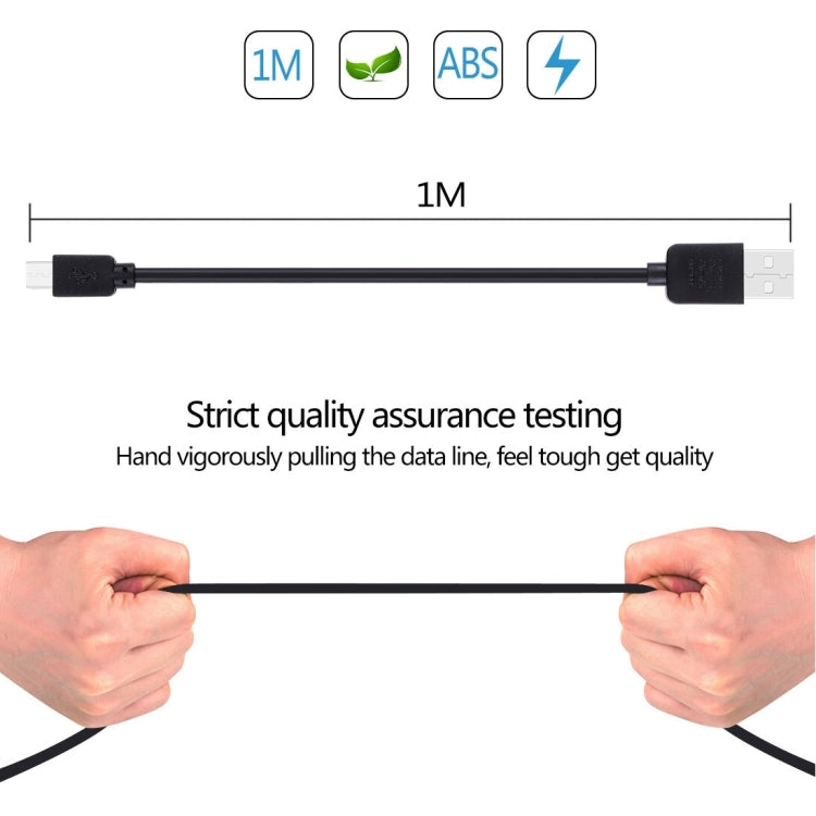 HAWEEL 1m High Speed 35 Cores Micro USB to USB Data Sync Charging Cable for Samsung Galaxy S7 & S7 Edge / LG G4 / Huawei P8 / Xiaomi Mi4 and other Smartphones (Black)