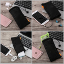 HAWEEL Pouch Bag for Smart Phones, Power Bank and other Accessories, Size same as 5.5 inch Phone(Black)