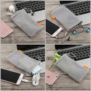 HAWEEL Pouch Bag for Smart Phones, Power Bank and other Accessories, Size same as 5.5 inch Phone(Grey)