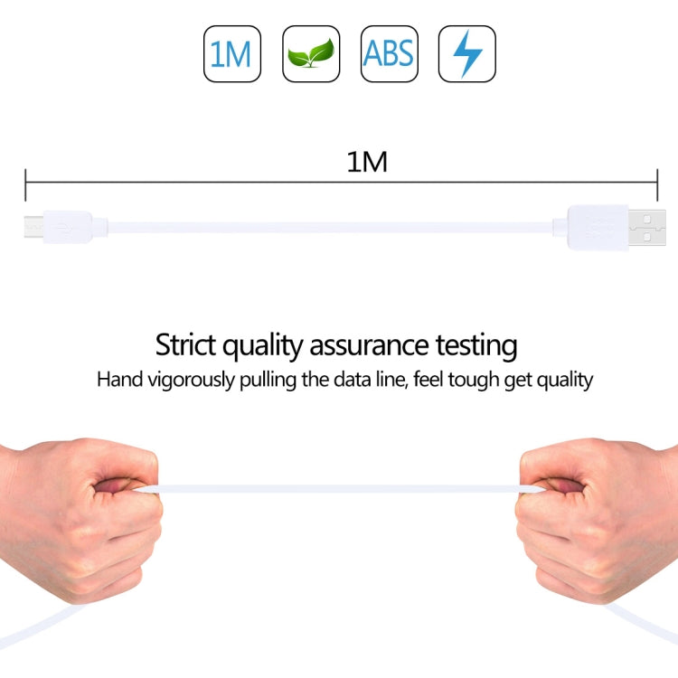 2 PCS HAWEEL 1m High Speed Micro USB to USB Data Sync Charging Cable Kits, For Samsung, Huawei, Xiaomi, LG, HTC and other Smartphones