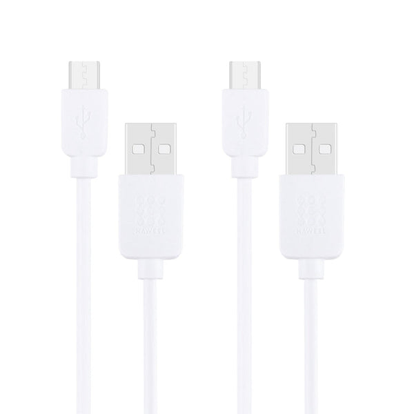 2 PCS HAWEEL 1m High Speed Micro USB to USB Data Sync Charging Cable Kits, For Samsung, Huawei, Xiaomi, LG, HTC and other Smartphones
