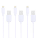 3 PCS HAWEEL 1m High Speed 8 pin to USB Sync and Charging Cable Kit for iPhone, iPad(White)