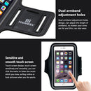 HAWEEL Sport Armband Case with Earphone Hole & Key Pocket, For iPhone XS, iPhone XS Max, iPhone X, iPhone 8 Plus & 7 Plus, iPhone 6 Plus, Galaxy S9+ / S8+ / S6 / S5(Black)