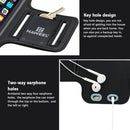 HAWEEL Sport Armband Case with Earphone Hole & Key Pocket, For iPhone XS, iPhone XS Max, iPhone X, iPhone 8 Plus & 7 Plus, iPhone 6 Plus, Galaxy S9+ / S8+ / S6 / S5(Black)