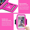 HAWEEL Sport Armband Case with Earphone Hole & Key Pocket, For iPhone XS, iPhone XS Max, iPhone X, iPhone 8 Plus & 7 Plus, iPhone 6 Plus, Galaxy S9+ / S8+ / S6 / S5(Magenta)