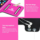 HAWEEL Sport Armband Case with Earphone Hole & Key Pocket, For iPhone XS, iPhone XS Max, iPhone X, iPhone 8 Plus & 7 Plus, iPhone 6 Plus, Galaxy S9+ / S8+ / S6 / S5(Magenta)