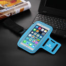 HAWEEL Sport Armband Case with Earphone Hole & Key Pocket, For iPhone XS, iPhone XS Max, iPhone X, iPhone 8 Plus & 7 Plus, iPhone 6 Plus, Galaxy S9+ / S8+ / S6 / S5(Baby Blue)